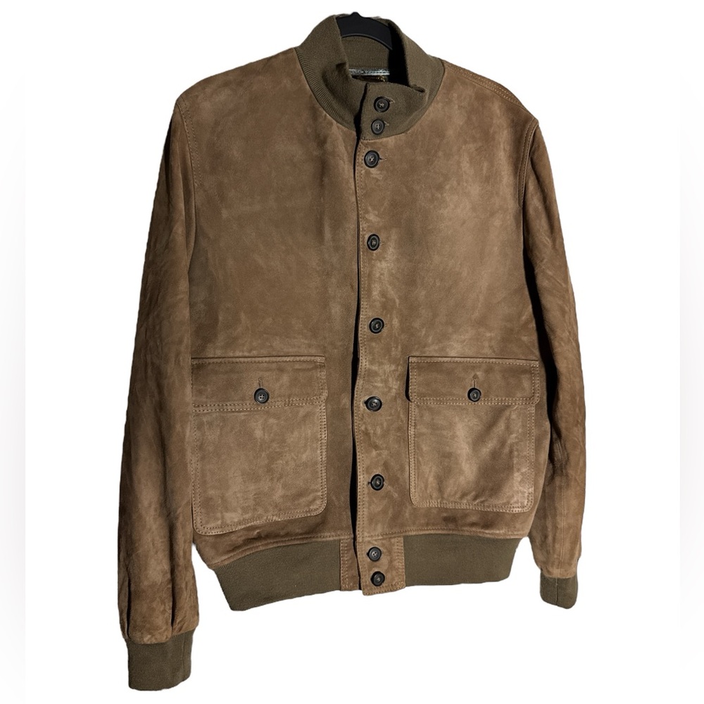 D'amico Fodera Men's Jacket Size 50 100% pelle cuir leather